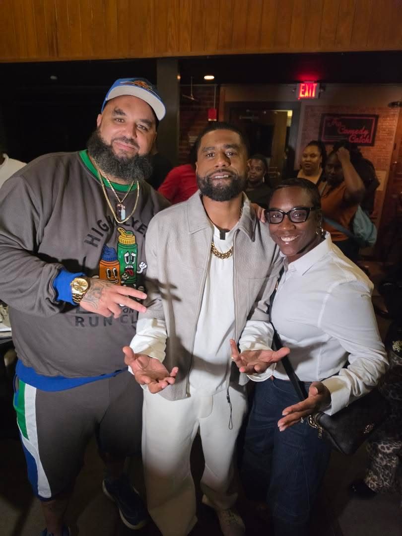 Billy Sorrells with fans after the Comedy Catch show in Chattanooga