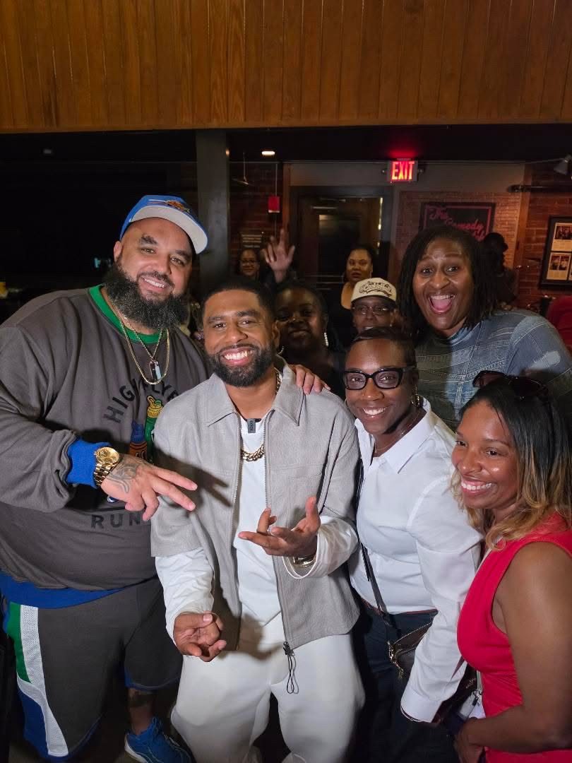 Billy Sorrells and a crowd of fans celebrating after the show