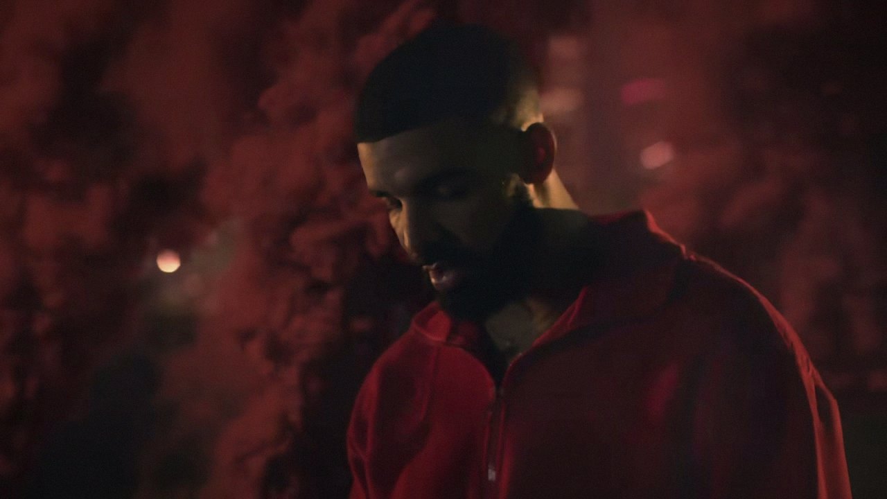 Red-lit scene from Travis Scott's Sicko Mode video